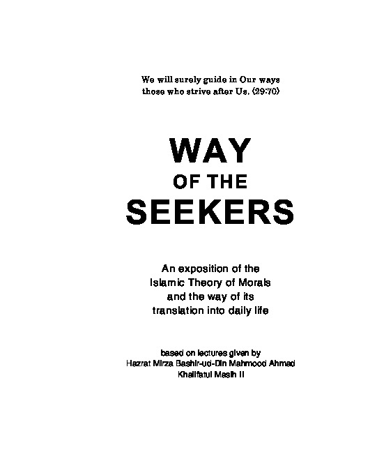 Book Cover of Way of Seekers
